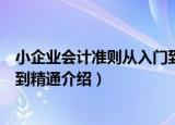 小企业会计准则从入门到精通（关于小企业会计准则从入门到精通介绍）