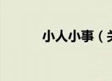 小人小事（关于小人小事介绍）