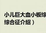 小儿巨大血小板综合征（关于小儿巨大血小板综合征介绍）