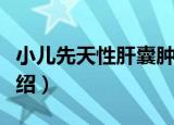 小儿先天性肝囊肿（关于小儿先天性肝囊肿介绍）