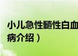 小儿急性髓性白血病（关于小儿急性髓性白血病介绍）