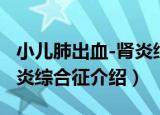 小儿肺出血-肾炎综合征（关于小儿肺出血-肾炎综合征介绍）
