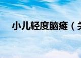 小儿轻度脑瘫（关于小儿轻度脑瘫介绍）