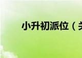 小升初派位（关于小升初派位介绍）