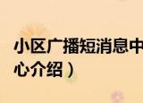 小区广播短消息中心（关于小区广播短消息中心介绍）
