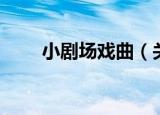 小剧场戏曲（关于小剧场戏曲介绍）