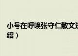 小号在呼唤张守仁散文选（关于小号在呼唤张守仁散文选介绍）