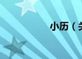 小历（关于小历介绍）