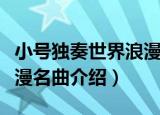 小号独奏世界浪漫名曲（关于小号独奏世界浪漫名曲介绍）