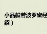 小品般若波罗蜜经（关于小品般若波罗蜜经介绍）