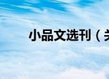 小品文选刊（关于小品文选刊介绍）