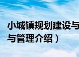 小城镇规划建设与管理（关于小城镇规划建设与管理介绍）