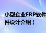 小型企业ERP软件设计（关于小型企业ERP软件设计介绍）