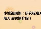 小城镇规划：研究标准方法实例（关于小城镇规划：研究标准方法实例介绍）