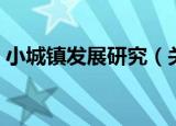 小城镇发展研究（关于小城镇发展研究介绍）