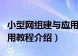 小型网组建与应用教程（关于小型网组建与应用教程介绍）