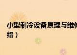 小型制冷设备原理与维修（关于小型制冷设备原理与维修介绍）