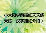 小大阳学前描红天天练：汉字描红（关于小大阳学前描红天天练：汉字描红介绍）