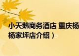 小天鹅商务酒店 重庆杨家坪店（关于小天鹅商务酒店 重庆杨家坪店介绍）