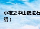 小夜之中山夜泣石（关于小夜之中山夜泣石介绍）
