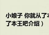 小娘子 你就从了本王吧（关于小娘子 你就从了本王吧介绍）