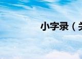 小字录（关于小字录介绍）