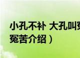 小孔不补 大孔叫冤苦（关于小孔不补 大孔叫冤苦介绍）