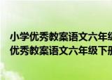 小学优秀教案语文六年级下册教师用书教学设计（关于小学优秀教案语文六年级下册教师用书教学设计介绍）