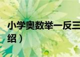 小学奥数举一反三（关于小学奥数举一反三介绍）
