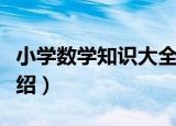 小学数学知识大全（关于小学数学知识大全介绍）