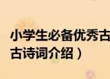 小学生必备优秀古诗词（关于小学生必备优秀古诗词介绍）