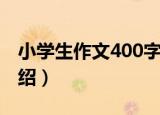 小学生作文400字（关于小学生作文400字介绍）
