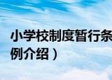 小学校制度暂行条例（关于小学校制度暂行条例介绍）