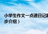 小学生作文一点通日记起步（关于小学生作文一点通日记起步介绍）