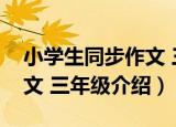 小学生同步作文 三年级（关于小学生同步作文 三年级介绍）