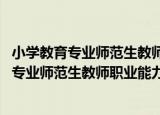小学教育专业师范生教师职业能力标准 试行（关于小学教育专业师范生教师职业能力标准 试行介绍）