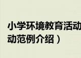 小学环境教育活动范例（关于小学环境教育活动范例介绍）