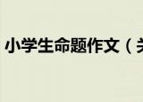 小学生命题作文（关于小学生命题作文介绍）
