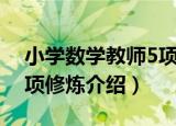 小学数学教师5项修炼（关于小学数学教师5项修炼介绍）
