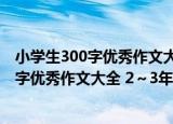 小学生300字优秀作文大全 2～3年级适用（关于小学生300字优秀作文大全 2～3年级适用介绍）