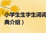 小学生生字生词词典（关于小学生生字生词词典介绍）