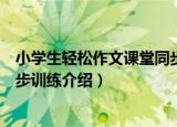 小学生轻松作文课堂同步训练（关于小学生轻松作文课堂同步训练介绍）
