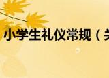 小学生礼仪常规（关于小学生礼仪常规介绍）