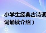 小学生经典古诗词诵读（关于小学生经典古诗词诵读介绍）