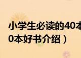 小学生必读的40本好书（关于小学生必读的40本好书介绍）