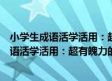 小学生成语活学活用：超有魄力的历史成语（关于小学生成语活学活用：超有魄力的历史成语介绍）