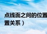 点线面之间的位置关系教案（点线面之间的位置关系）