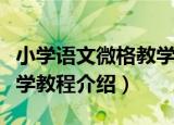 小学语文微格教学教程（关于小学语文微格教学教程介绍）