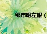 邹市明左眼（邹市明首回应眼疾）