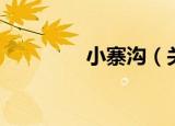 小寨沟（关于小寨沟介绍）
